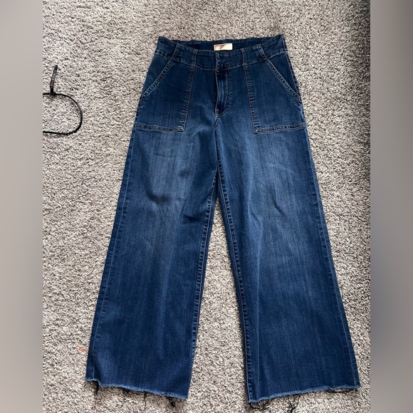 Kut from the Kloth Denim - Kut from the Kloth Dark Blue Meg Wide Leg High Rise